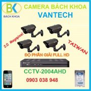 Camera quan sát bộ 4 mắt, CCTV vantech-2004AHD