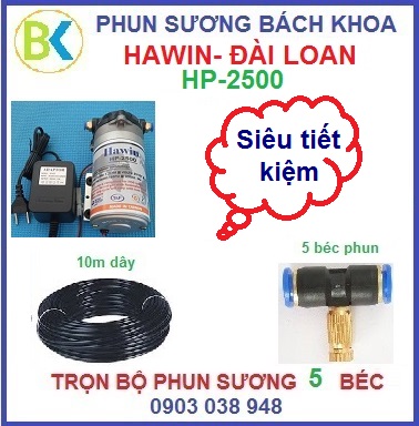 He-thong-phun-suong-5-bec-de-nhua-HP-2500 sieu tiet kiem